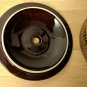 Ribbed Round 8" Diameter Casserole Dish & Vented Lid Brown Vintage Pottery