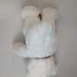 First & Main Dena White Polar Bear w/ Purp/Pink Bow Plush Stuffed Animal 14" Lng