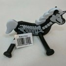 Bendy White Skeleton Unicorn Pony Halloween Toy 4" Tall Oriental Trading Co.