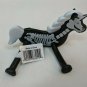Bendy White Skeleton Unicorn Pony Halloween Toy 4" Tall Oriental Trading Co.