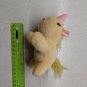 Yellow Chubby Unicorn Pony Plush Keychain 5" Long Pink Horn, Super soft!