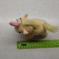 Yellow Chubby Unicorn Pony Plush Keychain 5" Long Pink Horn, Super soft!