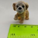 Jakks Puppy in My Pocket Tan/Gray Dog Flocked 1.5" Mini Pet