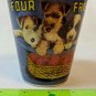 Sakura Oneida Vintage Labels Four Friends Puppy Dogs Tomatoes Coffee Cup
