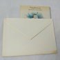 Forget Me Not Vellum Card Happy Anniversary to Parents Unused Vintage 1960's?