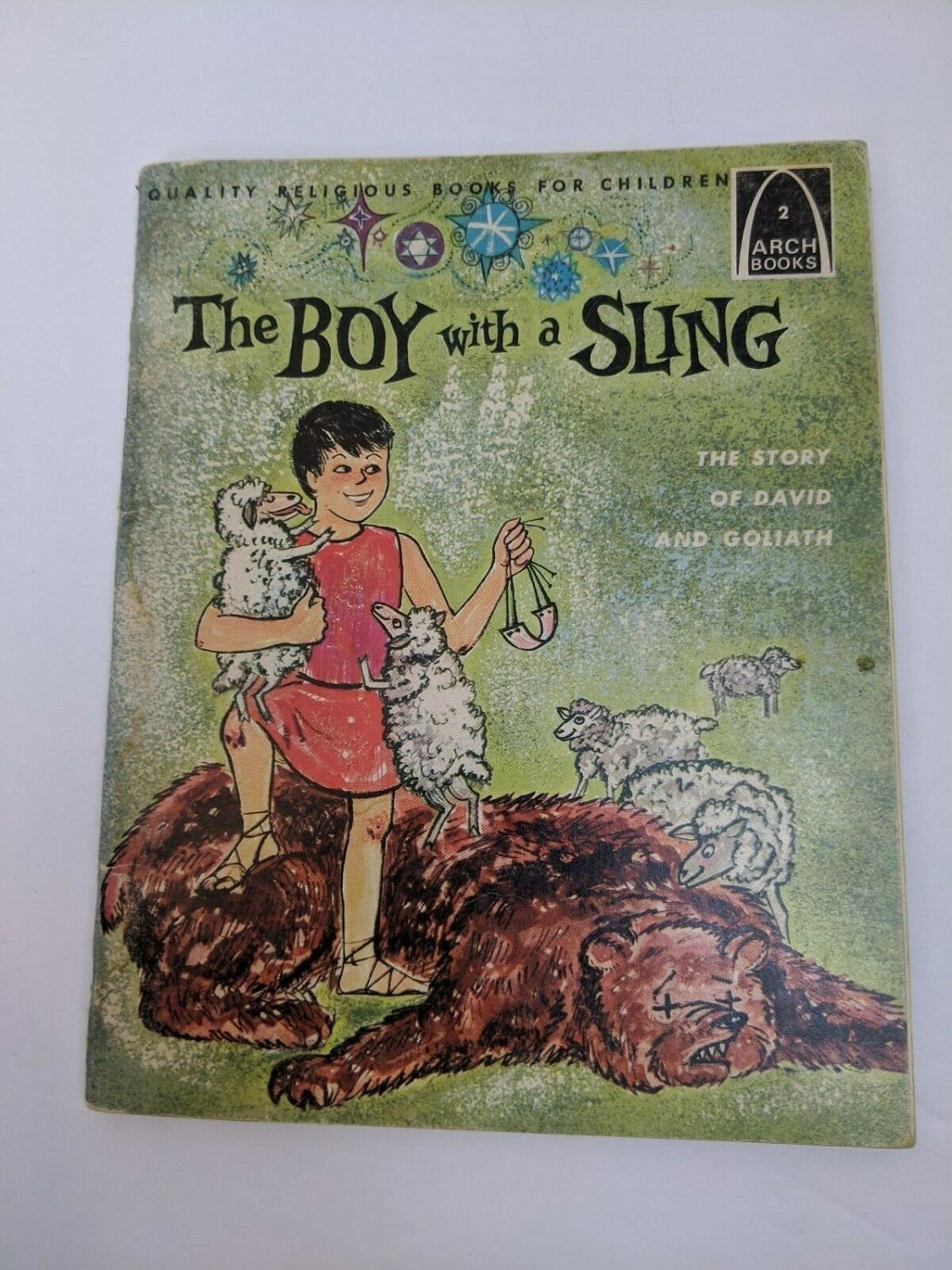 The Boy with a Sling David & Goliath VTG Arch Books Concordia PB