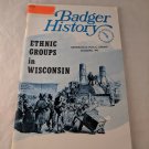 Ethnic Groups in Wisconsin Badger History WSHS Vintage 1970 School Booklet