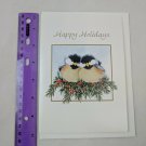 World Wildlife Fund WWF Chickadee Birds Christmas Holiday Card