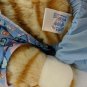 Noah's Ark Animal Workshop Orange Tabby Cat Standing Plush 15" Nurse Scrubs