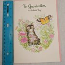 Drawing Board Greeting Cards Grandmother Mother's Day Kitten & Butterfly