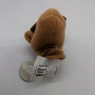 Ikea Titta Djur Brown Moose Reindeer Plush Finger Puppet Animal 2.5" Tall