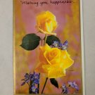 Vintage English Cards Ltd Birthday Card Yellow Rose Friendship Unused