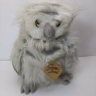 Heartline Posh Pets Jointed Owl Bird Plush Stuffed Animal Tags VTG 1985 12" Tall