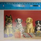 Holiday Card Puppy Line-up Artwork by Sarah Adams Peace on Earth Goodwill