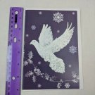 Fantus Paper Products Christmas Holiday Card Unused White Dove Night Sky