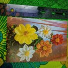 GJC Floral Chromes Unused Card Congratulations Flowers