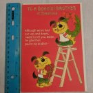 Hallmark Christmas Card Special Brother Dogs, Ladder, Hanging Wreath