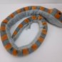 Aurora Snake Orange/Gray Striped 49" Plush Stuffed Animal