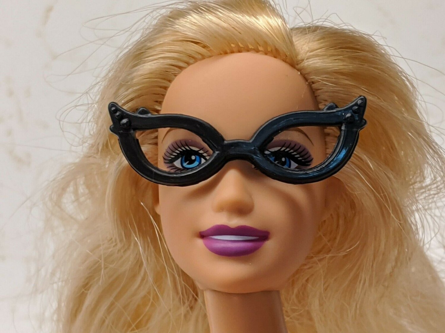 Black Cat's Eye Frame Plastic Glasses Accessory NO DOLL *Buy 5+ Free US Ship*