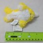 Applause Narwhal Mini Plush Keychain 3" Shaggy Yellow/White Very Soft! NWT