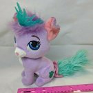 Disney Palace Pets 8" Purple Chihuahua Puppy Dog Plush Aqua Tail & Crown