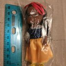 Black AA 4" Girl Doll, Yellow/White/Blue Snow White Dress Princess w/ Shoes New