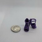 12" Curve Foot Fashion Doll Purple High Heel Open Toe Sandal Shoe Pair