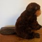 Aurora Flopsies Beaver Plush Brown 8" Tall EUC