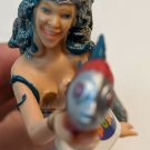 Papo Glitter Mermaid & Fish Plastic Figurine 5.5" Long NWT