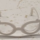 White Cat's Eye Frame Plastic Glasses Accessory NO DOLL *Buy 5+ Free US Ship*