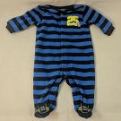 Carter's Just One You Infant Boy 3M Blue Striped Sleeper 25 Rhino, Football Butt