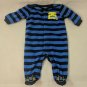 Carter's Just One You Infant Boy 3M Blue Striped Sleeper 25 Rhino, Football Butt