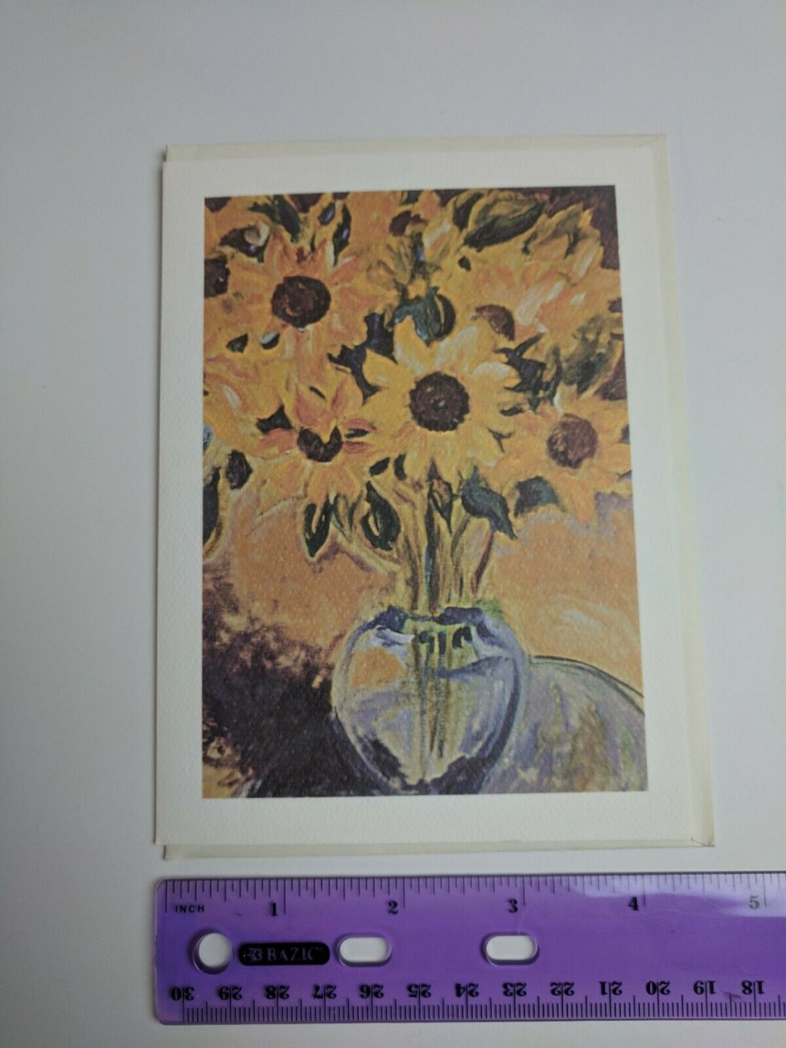 American Heart Association Blank Note Card Sunflowers Katharine Monstream
