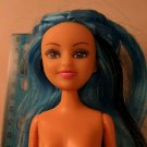 11.5" Fashion Doll w/ Blue Hair, Painted Gray Legs, Nude for Play/OOAK