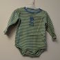 Carter's Mommy's Monster Long Sleeve Bodysuit Creeper Size 9M Boy Green Stripes
