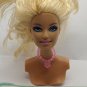 Barbie Doll Accessory Clear Pink Necklace w/ Flower Pendant NO DOLL