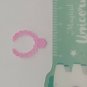 Barbie Doll Accessory Clear Pink Necklace w/ Flower Pendant NO DOLL