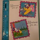 Gibson Greeting Card Disney Mickey Mouse Thinking of You - Fishing, Airplane