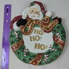 Fitz and Floyd Christmas SANTA HO HO HO Candy Dish Plate Essentials Collection