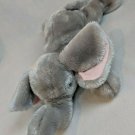 Ty Pillow Plush Gray Elephant 2002 20" Long Plush Stuffed Animal