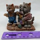 K's Collection Cats at Bus Stop Resin Figurine
