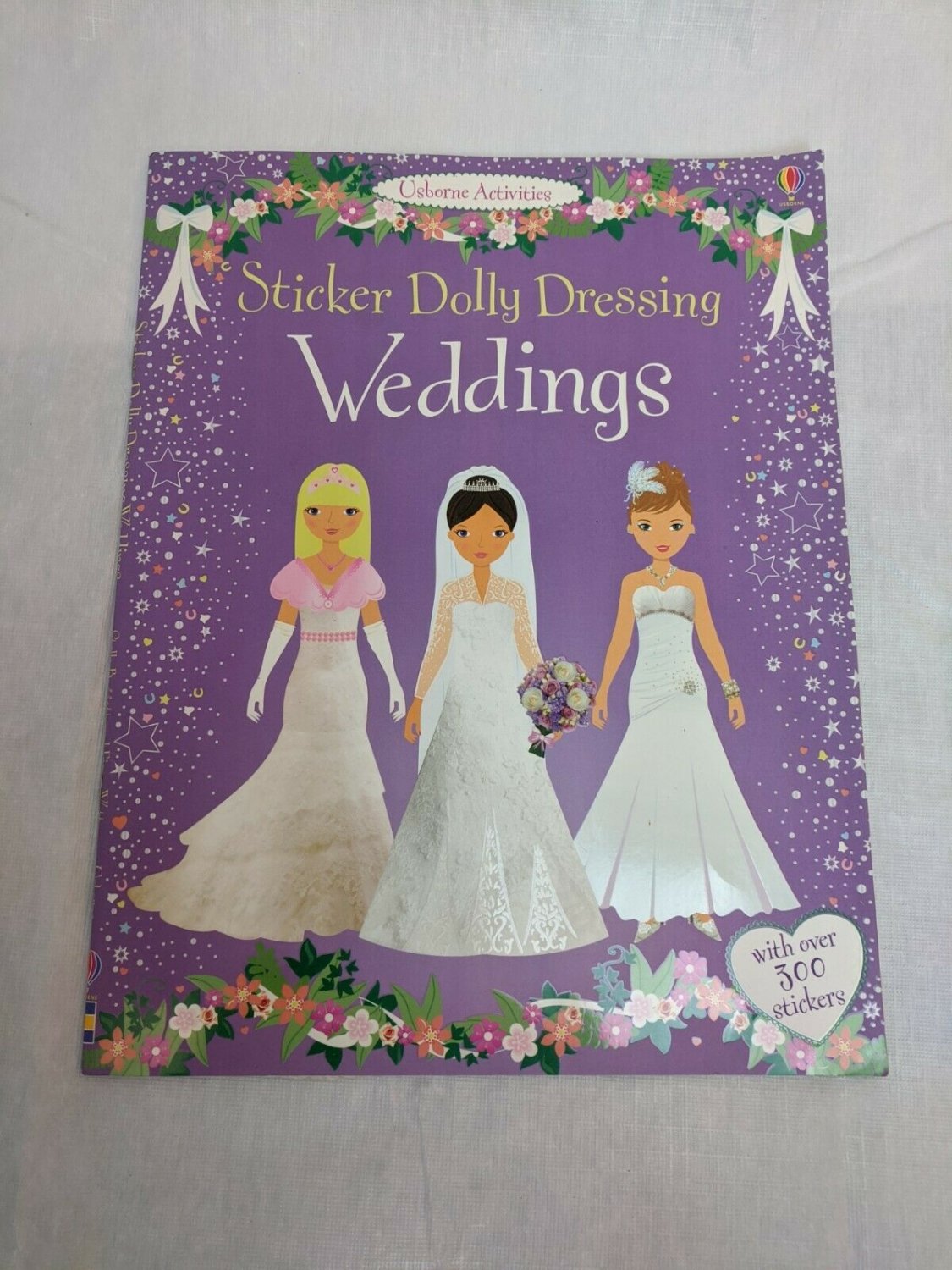 Usborne Activities Sticker Dolly Dressing Weddings USED