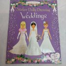 Usborne Activities Sticker Dolly Dressing Weddings USED