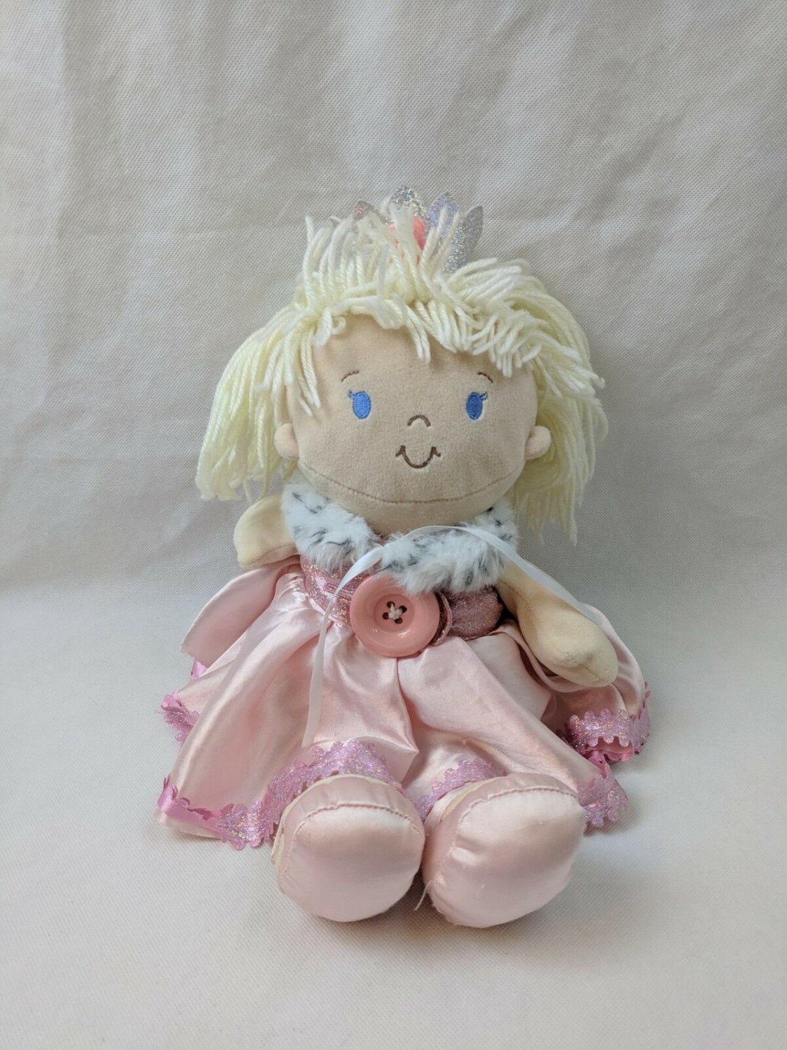 Demdaco Nat & Jules Activity Princess Doll, Learn To Dress, Blonde Yarn Hair