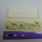 Sunshine Line Vintage Scripture Note Card Psalm 46:1 Mushrooms