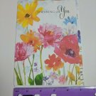 Salesian Missions Greeting Card Thinking of You Happy Birthday Floral Red Pink