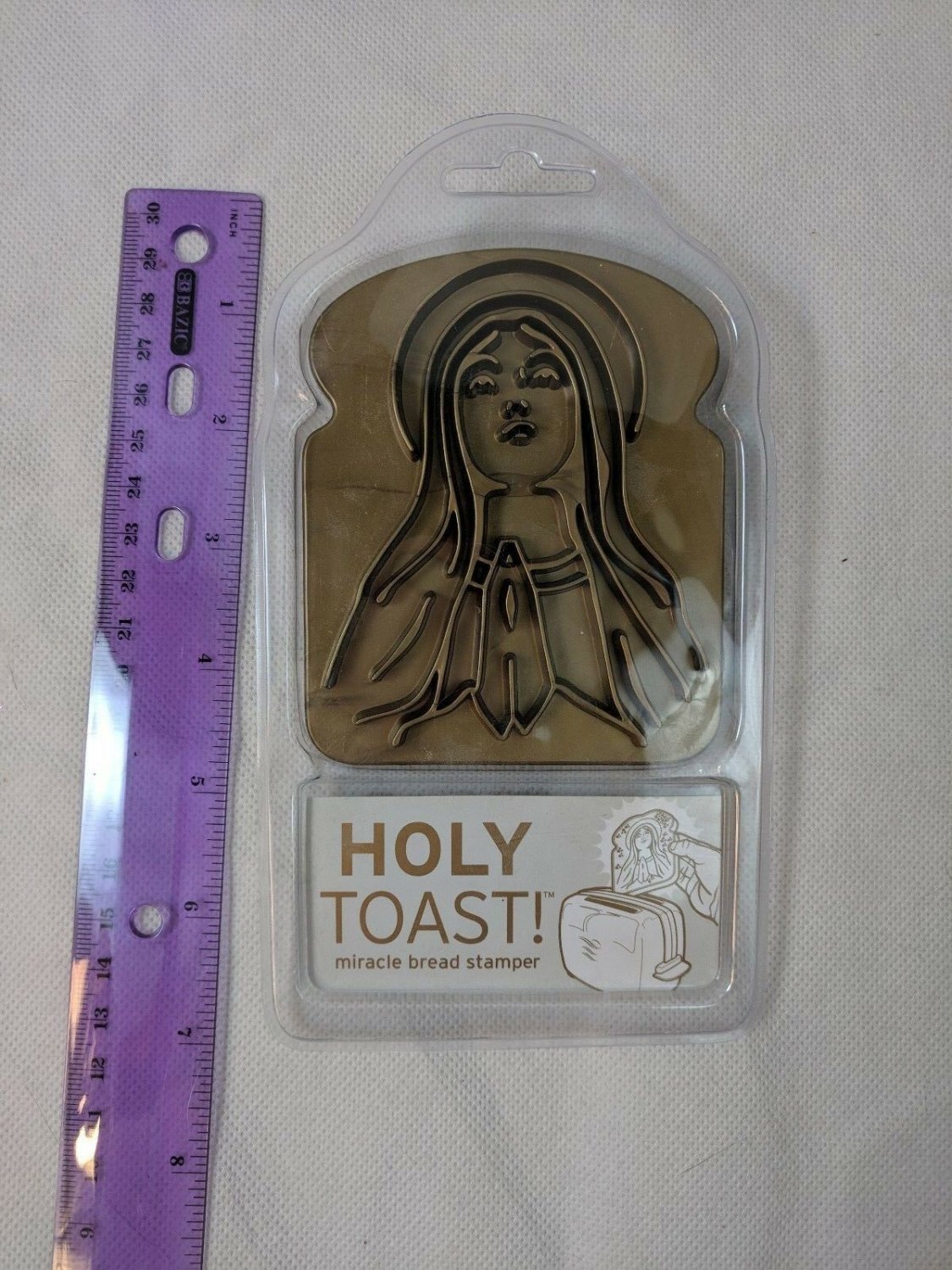 Holy Toast Miracle Bread Stamper Virgin Mary Fred Stamp Novelty NEW