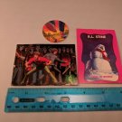 Vintage 1990's R.L. Stine Goosebumps Pog + 2 Trading Cards