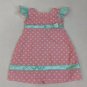 Battat Our Generation OG 18" Doll Dress Pink & Aqua, Polka Dots, Bow