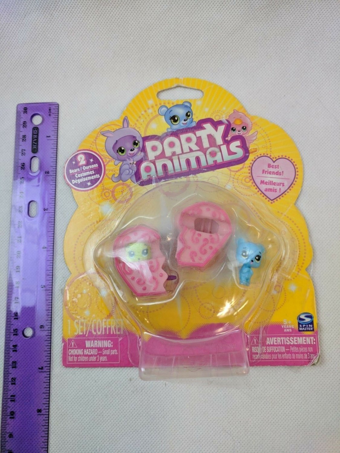 Moose Spin Master PARTY ANIMALS BEARS-2 PACK COSTUMES - Damaged Card/Bubble